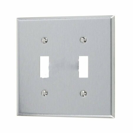 AMERICAN IMAGINATIONS Rectangle Stainless Steel Electrical Switch Plate Stainless Steel AI-37053